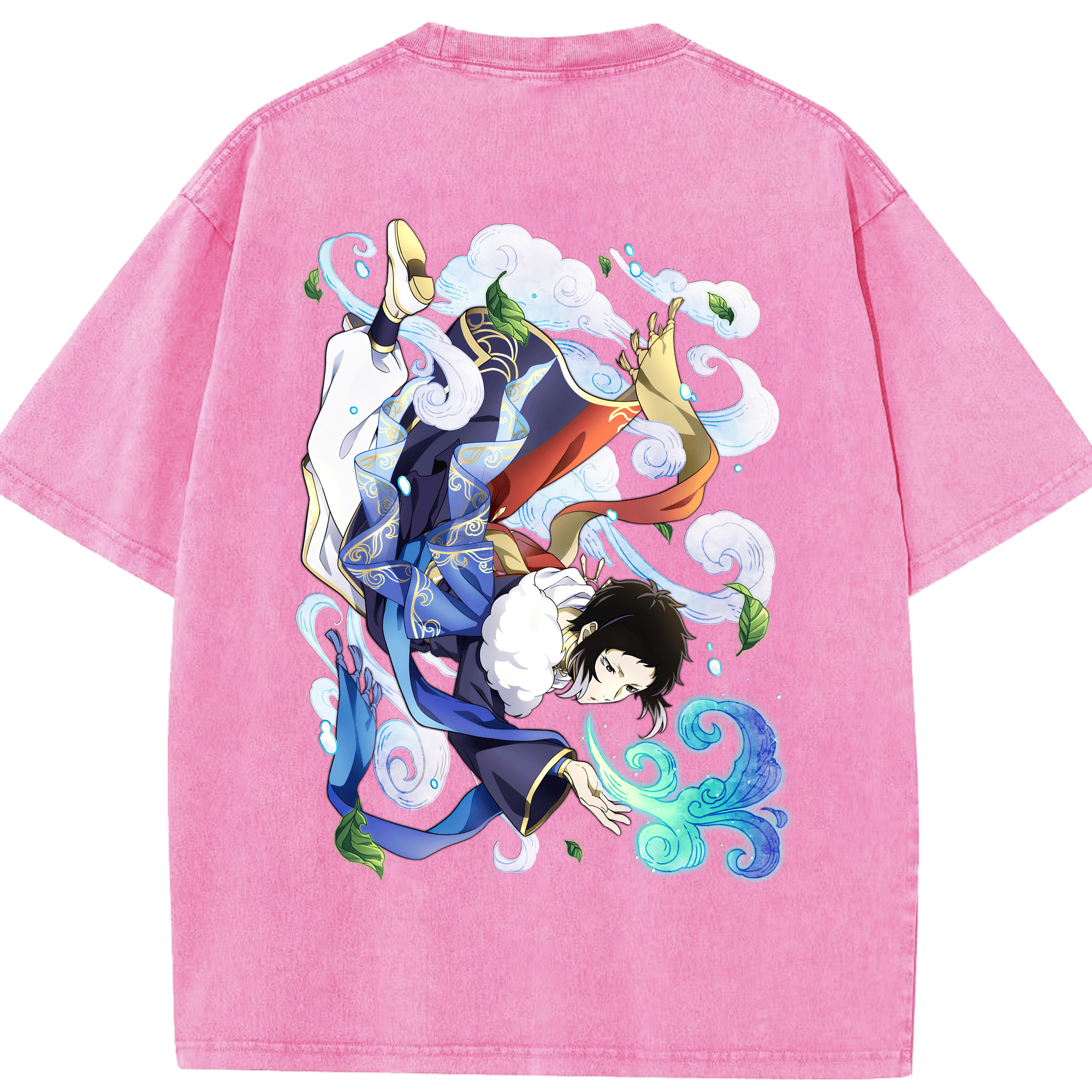 （画像用） 文豪ストレイドッグス Bungo Stray Dogs 綿100% ヴィンテージ風 半袖Tシャツ（背面プリント）
